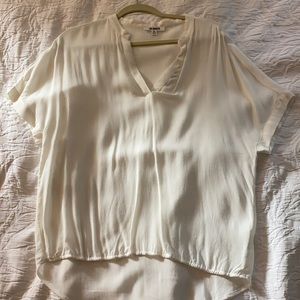 BB Dakota Size Medium White Blouse